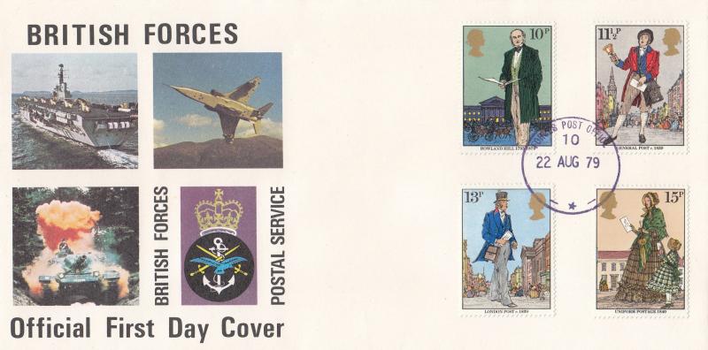 1979 (08) Rowland Hill (Stamps) - Forces Postal Service Cover - Forces Post Office 10 CDS