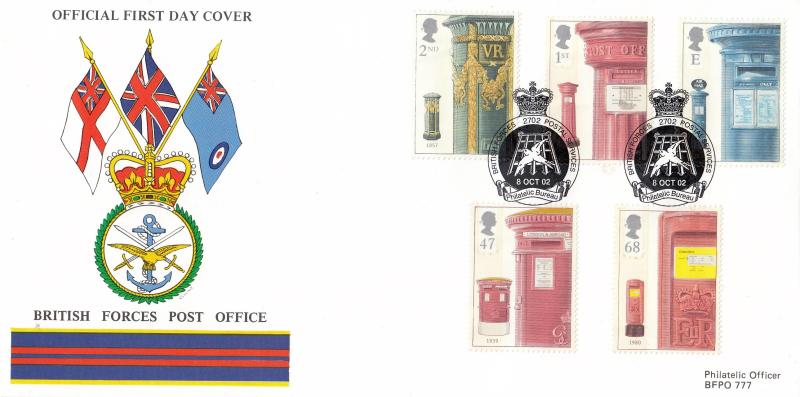 2002 (10) Post Boxes - British Forces Post Official Official