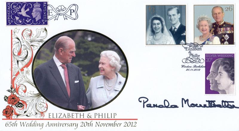 2012 (11) Elizabeth & Philip's 75th Wedding Anniversary - Internet - Signed Lady Pamela Hicks (Nee Mountbatten)