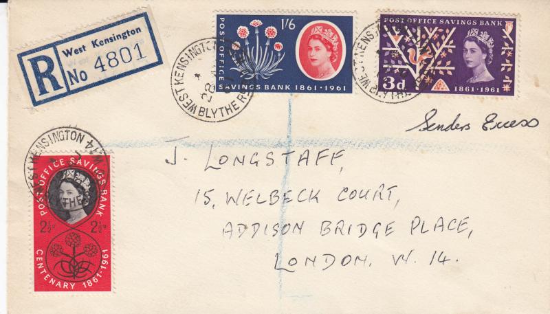 1961 (08) Post Office Savings Bank (POSB) - Plain - Blythe Road CDS