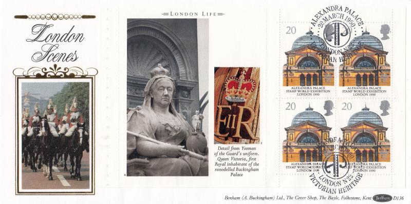 1990 (03) London Life PSB Set - Benham D136 - Four Covers - Four H/S's