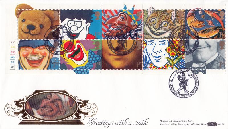 1991 (03) Greetings - Benham D159 - Puncheston, Haverfordwest Official (Cylinder No Version)