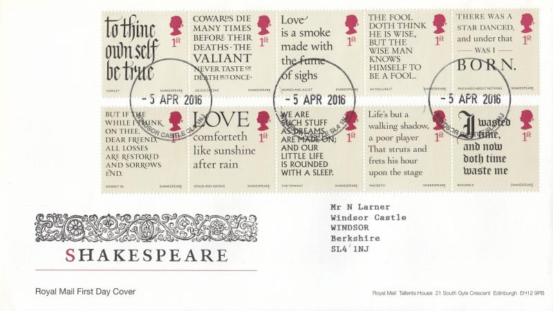 2016 (04) Shakespeare - RM - Windsor Castle CDS
