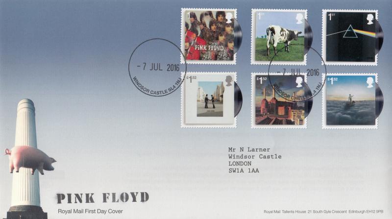 2016 (07) Pink Floyd (Stamps) - RM - Windsor Castle CDS