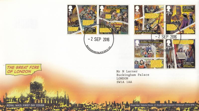 2016 (09) Great Fire of London - RM - Buckingham Palace CDS
