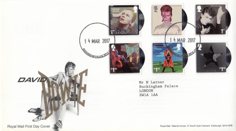 2017 (03) David Bowie (Stamps) - RM - Buckingham Palace CDS
