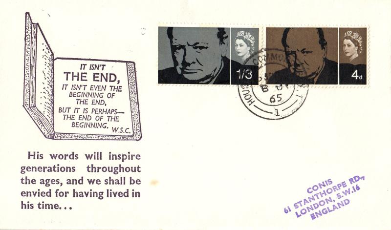 1965 (07) Churchill - Conis 'Book' Cover - Phosphor - House of Commons CDS