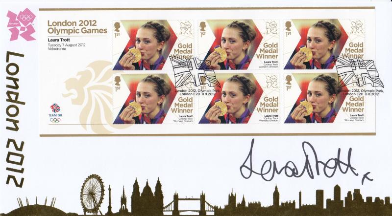2012 (08) Olympic Gold Medal Winners - Internet Special - Signed by Laura Trott