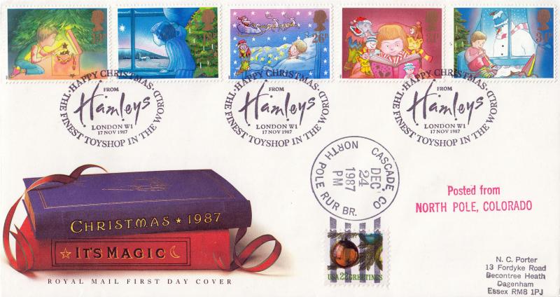 1987 (11) Christmas - RM - Hamley's H/S - Doubled at North Pole, Colorado