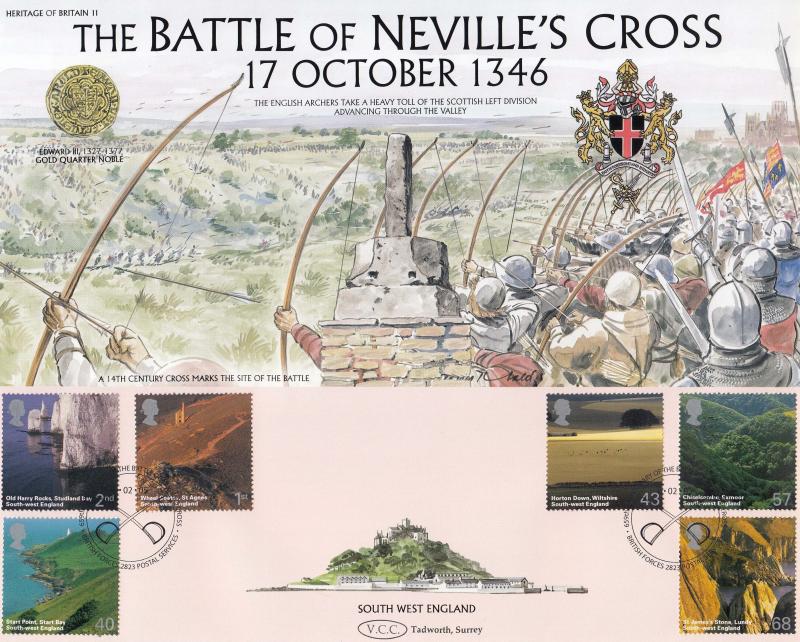 2005 (02) South West England - Heritage of Britain 'Battle of Neville's Cross' Official