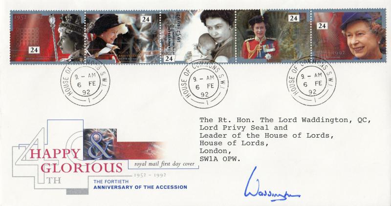 1992 (02) Accession - RM - House of Commons CDS - Signed by Lord Waddington