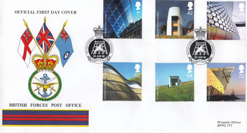 2006 (06) Modern Architecture - British Forces Post Office (BF2930PS) Official