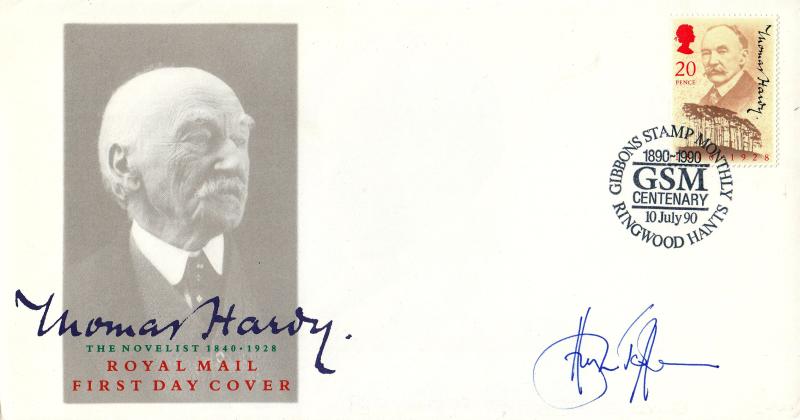 1990 (07) Thomas Hardy - RM - Gibbons Stamp Monthly H/S - Signed by Hugh Jeffries