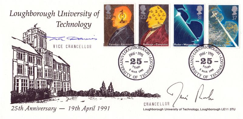 1991 (03) Scientists - Muscroft 'Loughborough University of Technology' Official - Double Signed by the Chancellor & Vice Chancellor