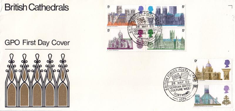 1969 (05) Cathedrals - GPO - German British Culture Week H/S