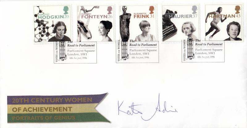 1996 (08) Women - RM - Parliament Square H/S - Signed by Kate Adie