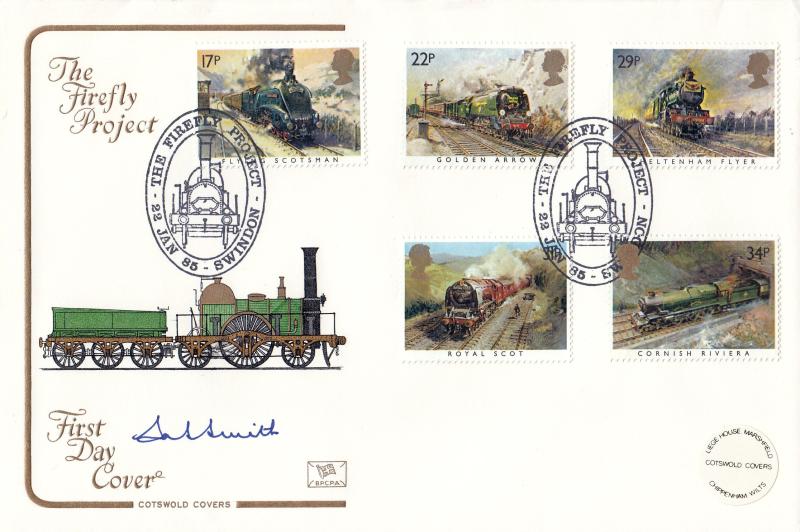 1985 (01) Famous Trains - Cotswold 'The Firefly Project' Official - Signed by Alan Smith