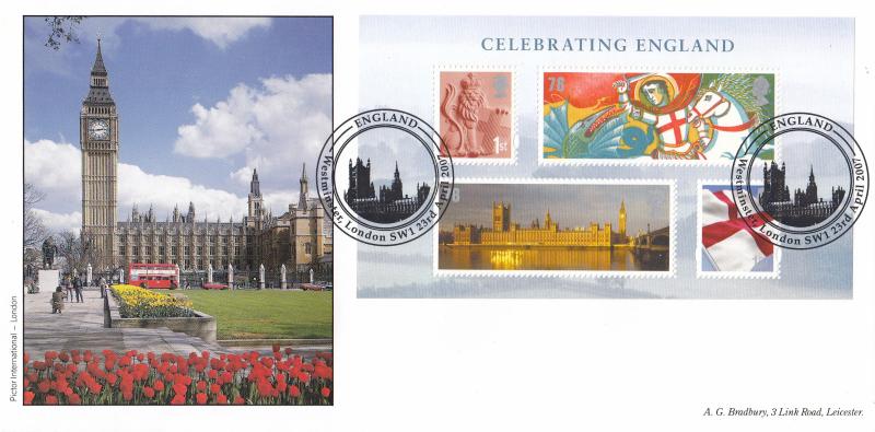 2007 (04) England M/S - Bradbury 'Parliament' Special - Westminster H/S