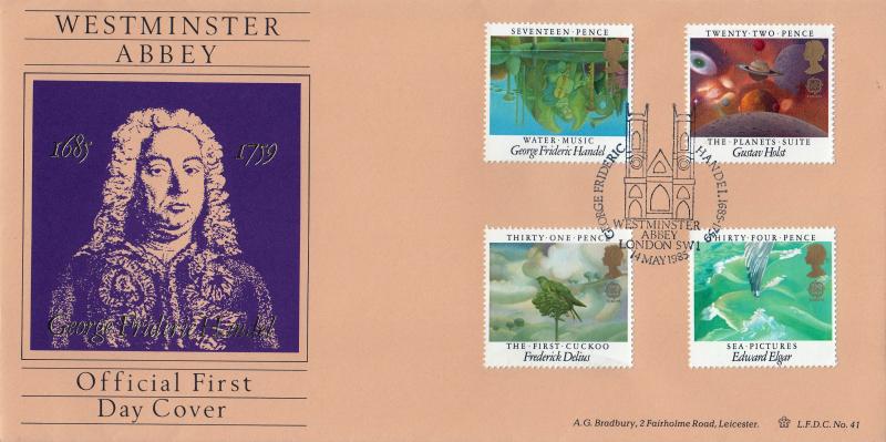 1985 (05) Composers - Bradbury LFDC 41 'Westminster Abbey' Official