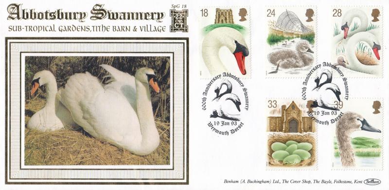 1993 (01) Swans - Benham SPG 18 'Abbotsbury Swannery' Official