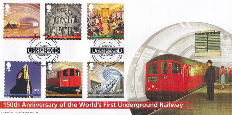 2013 (01) London Underground (Stamps) - Bradbury 'Bakerloo Line' Special