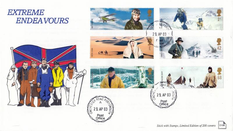 2003 (04) Extreme Endeavours - Stick With Stamps Official - Chichester Road, Portsmouth CDS
