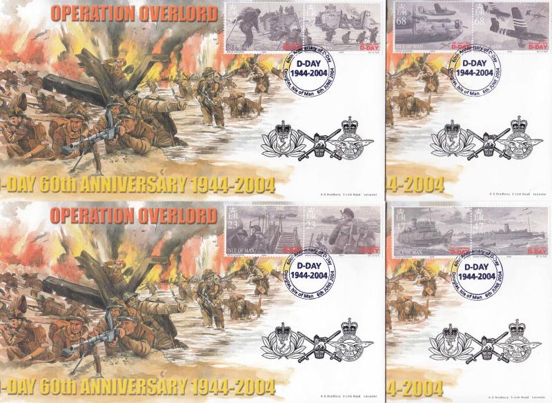 2004 (06) D-Day 60th Anniversary - Bradbury 'Isle of Man' Special's