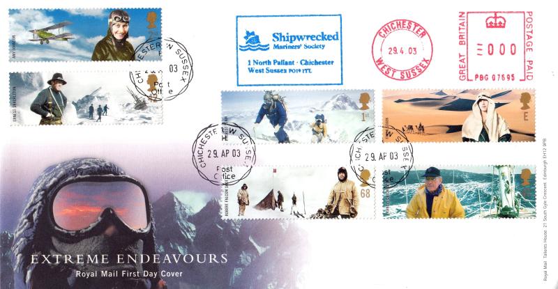 2003 (04) Extreme Endeavours - RM - Chichester CDS + Shipwrecked Mariners' Society Meter Mark