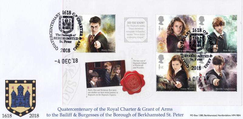 2018 (12) Harry Potter PSB - Barham 'Borough of Berkhamsted St. Peter' Official (Set of Five)
