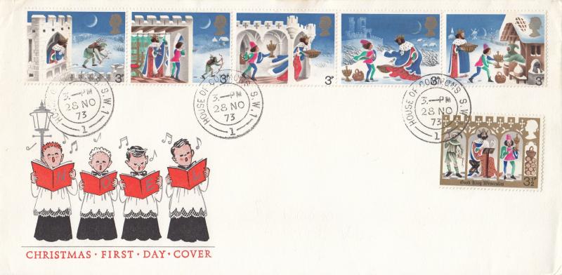 1973 (11) Christmas - Four Choir Boys Cover - House of Commons CDS