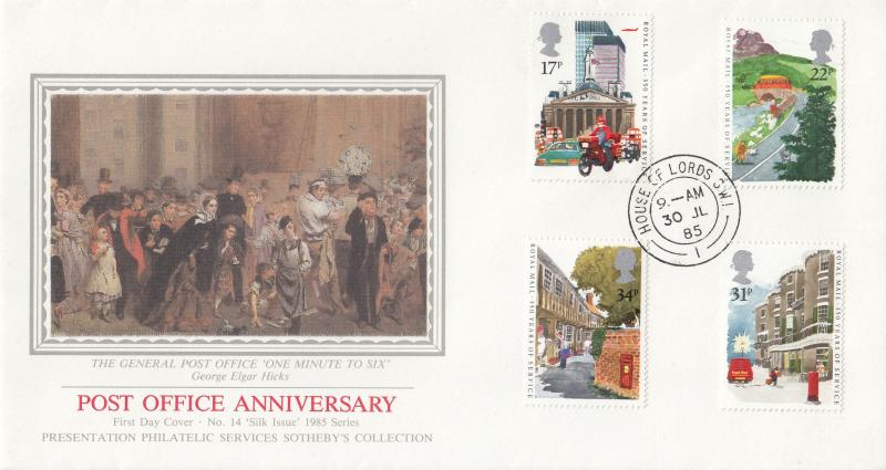 1985 (07) Royal Mail - PPS 'Silk' - House of Lords CDS