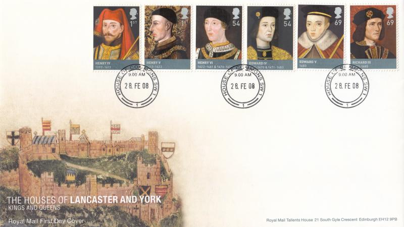 2008 (02) House of Lancaster & York (Stamps) - RM - House of Commons CDS