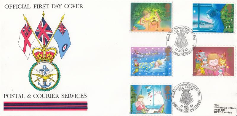 1987 (11) Christmas - 'Postal & Courier Services 'Alternative' Official