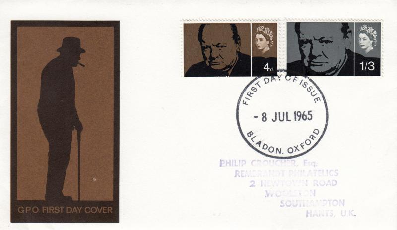 1965 (07) Churchill - GPO - Non Phosphor - Bladon FDI