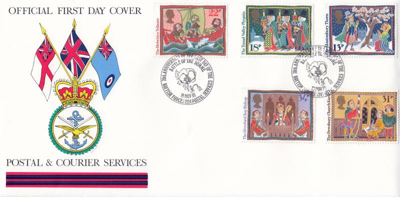 1986 (11) Christmas - Forces Postal & Courier Services 'Battle Of The Somme' Alternative Official