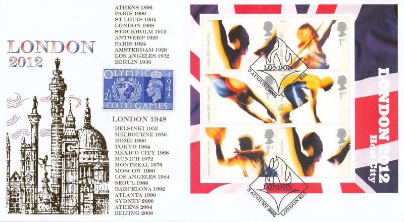 2005 (08) London Host City M/S - Internet 'London Torch' Official