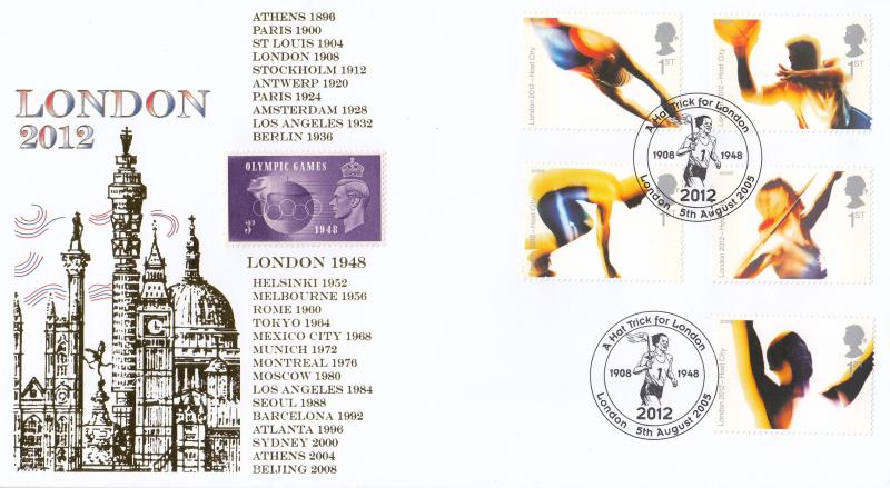 2005 (08) London Host City M/S - Internet 'Hat Trick For London' Special