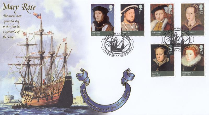 2009 (04) The Tudors (Stamps) - Internet 'The Age Of The Tudor's, Portsmouth' Official