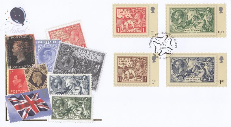 2010 (05) Festival of Stamps M/S - Internet Islington 'Maltese Cross' Official