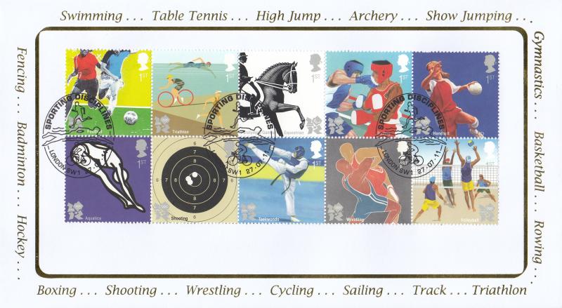 2011 (07) Olympic Games (Souvenir Sheet) - Internet 'Sporting Disciplines' Special's (Set of Three)