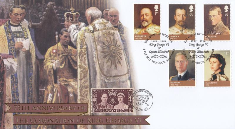2012 (02) House of Windsor (Stamps) - Internet 'King GVI & QEII' Official