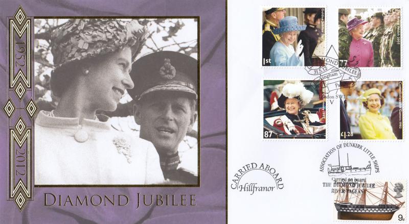 2012 (05) Diamond Jubilee (Stamps) - Internet 'Windsor & Buckingham Palace' Official's (Pair)