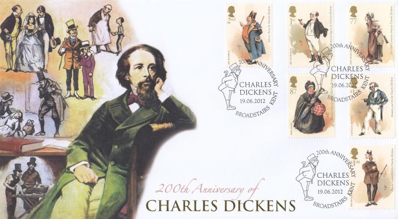 2012 (06) Charles Dickens (Stamps) - Internet 'Broadstairs' Official