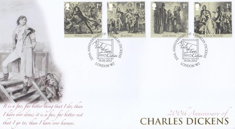 2012 (06) Charles Dickens (M/S) - Internet 'Tail of Two Cities' Official