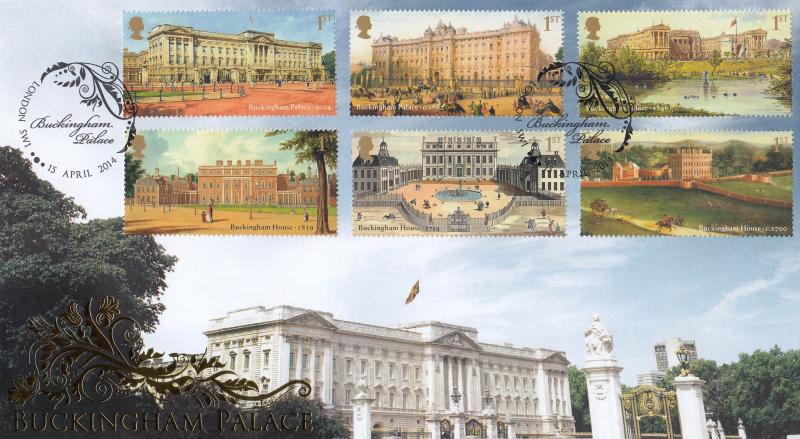 2014 (04) Buckingham Palace (Stamps) - Internet 'SW1 Scroll' Official