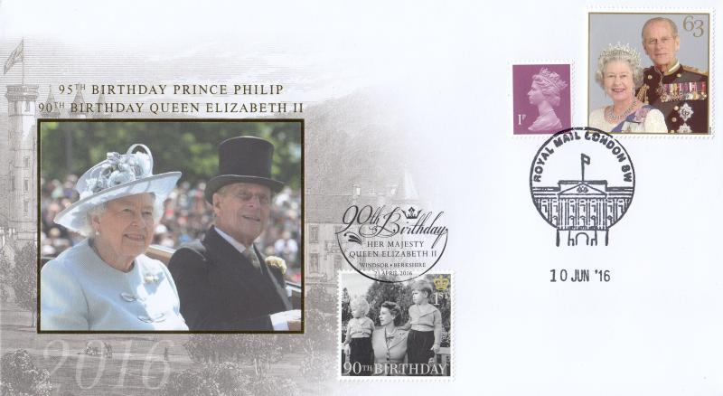 2016 (04) The Queen's 90th Birthday (Stamps) - Internet 'Windsor' Official (s)