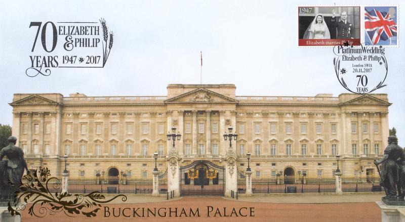 2017 (11) Platinum Wedding (Collectors Sheet) - Internet 'Elizabeth & Philip' Official