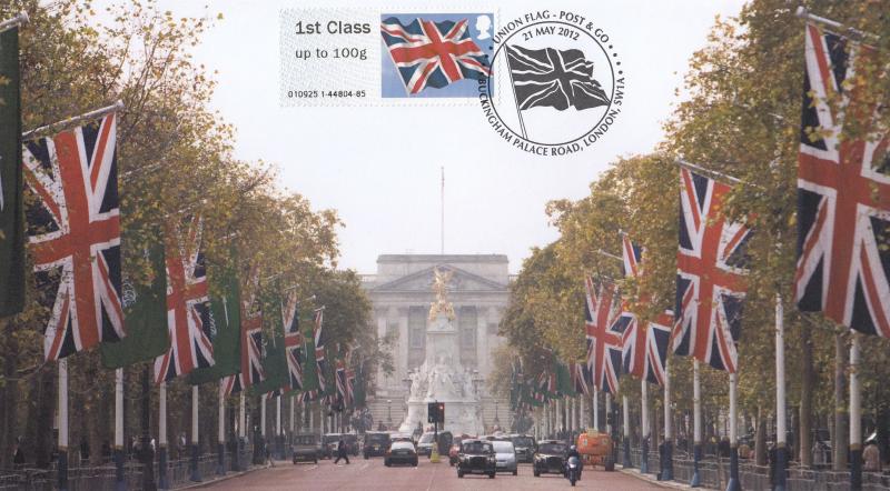 2012 (05) Union Flag Post & Go - Internet 'Buckingham Palace Road' Special