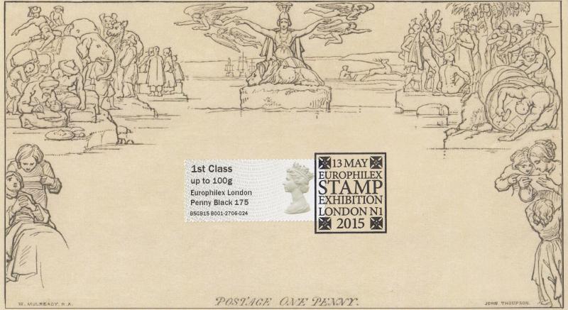 2015 (05) Europhilex Stamp Exhibition Post & Go - Internet 'Europhilex Stamp Exhibition' Special (s)