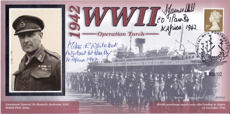 2002 (11) WWII Operation Torch 60th Anniversary - Benham 'Special' - Double Signed by Brigadier James Hill DSO** & Adjutant Miles Whitelock